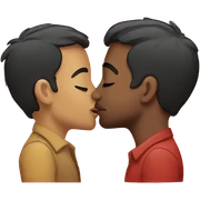 gay kiss sticker
