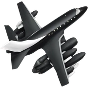 Black luxury jet sticker