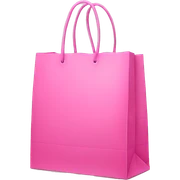 Pink shopping bag  sticker