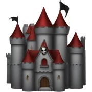 Vampire castle sticker