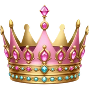 pink crown sticker