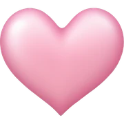 light pink heart sticker