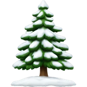 Sapin avec de la neige sticker