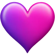 hot pink and purple heart sticker