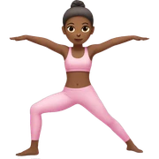 Pink girl doing yoga with light pink outfit sticker