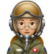 Piloto de caza sticker