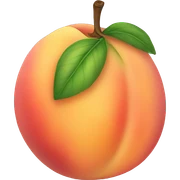 Peach  sticker