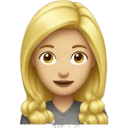 blond woman sticker