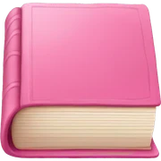pink book sticker