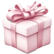 Light pink Christmas gifts under a white Christmas tree  sticker