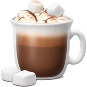 Hot chocolate with marshmallows  sticker
