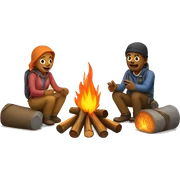 Campfire story sticker