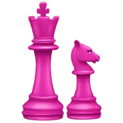 Chess piece pink  sticker
