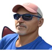 cool guy in blue shirt sticker
