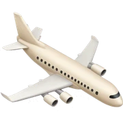 beige airplane sticker