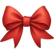 red bow sticker