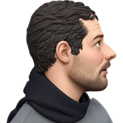 realistic portrait of a man sticker