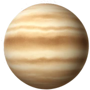 beige planet sticker