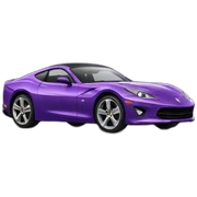 purple sports car sticker