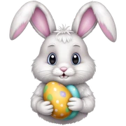 Easter bunny sticker