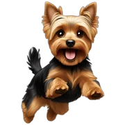 jumping so high Yorkshire Terrier sticker