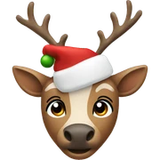 Christmas reindeer sticker