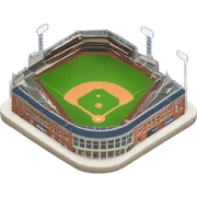 Baseball stadium sticker