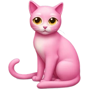 pink cat sticker
