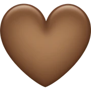 heart brown sticker