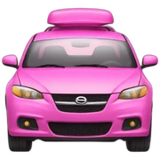 Pink car sticker
