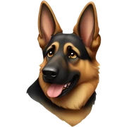German shepherd sticker