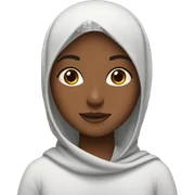 muslim girl with brown skin sticker