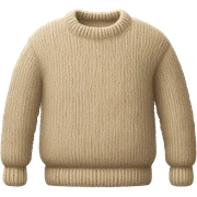Beige loosely knitted sweater sticker