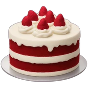 Red velvet cake sticker