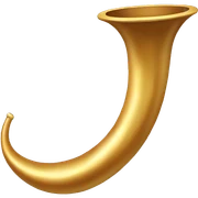 Golden shofar  sticker