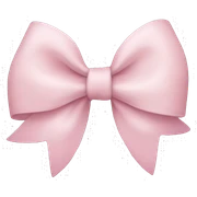 Light pink bow sticker
