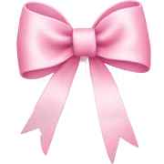 Baby pink bow sticker