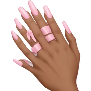 Light pink nails sticker