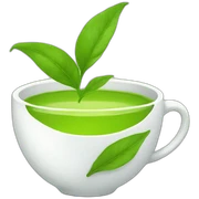 green tea sticker