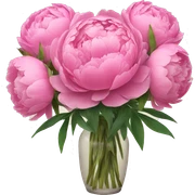 Bouquet of pink peonies sticker