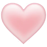 light pink heart sticker