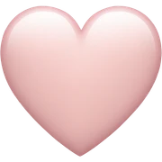 light pink heart  sticker