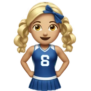 Cheerleader sticker
