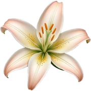 Lily flower sticker