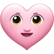 Baby pink heart sticker