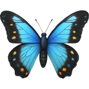 Blue butterfly  sticker