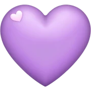 Light Purple Heart sticker