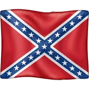 Confederate flag sticker