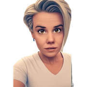 girl in white shirt sticker
