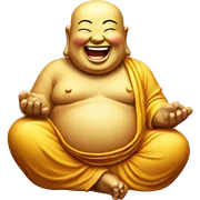 laughing buddha sticker